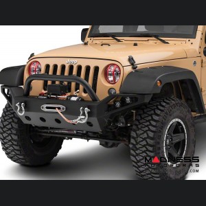 Jeep Wrangler JK Elite Pivotal Headlight Euro Guard Kit - Red